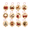 Style A, variant on 12pcs,DIY Felt Christmas Ornament Kit,Handmade Embroidery Christmas Ornaments kit,Sewing Craft Set for Adults,Chritmas Tree Decor, Beginner Friendly Quilted Patchwork,Style A