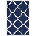 thumbnail image 1 of Safavieh Dhurries Navy Contemporary Rug - 10' x 14', 1 of 5