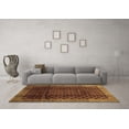 thumbnail image 3 of Ahgly Company Indoor Square Abstract Brown Contemporary Area Rugs, 3' Square, 3 of 4