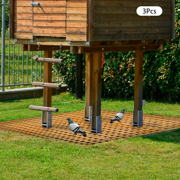 ToppiJoy 80x24x3.8cm 3pcs Rectangular Grating Covers Industrial Floor Grating Drainage Grating Covers Yellow