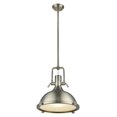 thumbnail image 2 of IRONCLAD Industrial-style 1 Light Antique Brass Ceiling Mini Pendant 18" Shade, 2 of 2