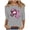 ZQR1-Gray, variant on VKOYWKM Women's 3/4 Sleeve Tops Breast Cancer Awareness Shirts Inspirational Cancer Crew Neck Loose Fit Pink Ribbon Graphic Tee
