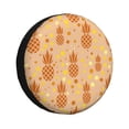 thumbnail image 1 of Fotbe Pineapples Funda de Llanta de Repuesto con Estampado, Engrosada, Ajuste Universal para Jeep, Remolque, RV, SUV, Camión-15 inch, 1 of 6