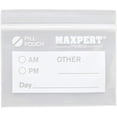 thumbnail image 3 of Maxpert Medical - Pill Pouches, Plastic Pill Bags (Pack of 200) – Resealable Zipper Pill Organizer Pouch Bags – 3” x 2” – Daily Medicine Storage Pouches – Clear w/Write on Label, 3 of 8