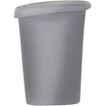 thumbnail image 6 of Hefty Kitchen Trash Can, 12 Gallon Plastic Slim Step Garbage Bin with Locking Foot Pedal Lid, Gray, 6 of 8