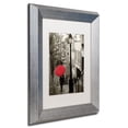 thumbnail image 3 of Trademark Fine Art "Paris Stroll II" Canvas Art by Sue Schlabach White Matte, Silver Frame, 3 of 5