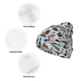 thumbnail image 3 of Yiaed Mallard Ducks Wild Birds1 Print Winter Beanie for Men Women, Fleece Lined Beanie Soft Warm Knit Hat Ski Stocking Cuffed Ca, 3 of 6