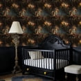 thumbnail image 4 of Peel and Stick Wallpaper Leopard Perched Branch Surrounded by Flowers Wall Mural 17.7in x 9.8ft Self Adhesive Removable Wall Paper Renter Friendly Wallpaper for Bedroom Cabinets Maximalism Decor, 4 of 8