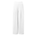 thumbnail image 3 of Women's Pants Wide Straight Leg Baggy White Pant Casual Outfits Comfortable Work Pants Office Pants Women's Clothing, 3 of 4