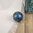 thumbnail image 5 of 4 bolas navideñas de lujo de cristal azul, adornos navideños que añaden un ambiente festivo a la decoración de tu hogar, porches y ventanas, 5 of 5