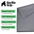 thumbnail image 2 of GORILLA GRIP Waterproof Silicone Under Sink Mat with Lip for Kitchen and Bathroom, 22 x 19 in, Gray, 2 of 9
