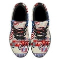 thumbnail image 2 of Patriotic Red Truck God Bless America Shoes Sneakers for Women Men Black Size 4.5, 2 of 7