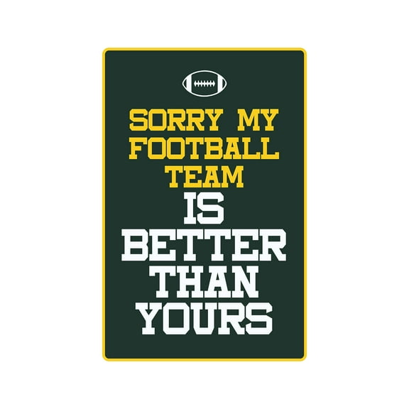 SORRY MY FOOTBALL TEAM Decal sports team rival | Indoor/Outdoor | 12" Tall