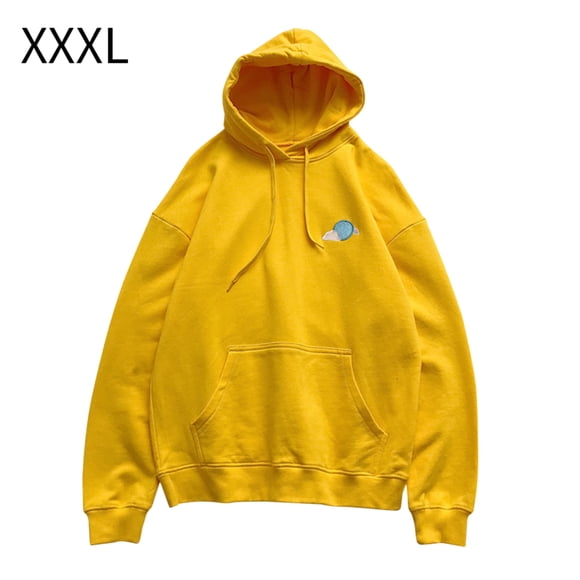 Sudadera con capucha de primavera con estampado de hombres y mujeres, suéter con capucha, abrigo, pareja, amarillo, 3XL kenally AP001403-18B