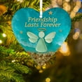 thumbnail image 5 of Heart-Shaped Sea Glass Ornament, Handmade Friendship Keepsake Heart Decoration, Recycled Sea Glass Home Decor Gift for Best Friends, 5 of 5