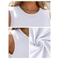thumbnail image 3 of ANRABESS Womens High Neck Tank Tops Stretchy Sleeveless Racerback Sexy Slim Fit Basic Tee Shirts Y2K Trendy Summer Outfits White Medium, 3 of 8