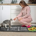 thumbnail image 2 of 2 Pieces Sunflower Kitchen Rugs and Mats Sunflower on the Wooden Kitchen Decor Farmhouse Anti Fatigue Mat Non Skid Washable Standing Mat Live Laugh Love Kitchen Rugs17x30+17x47inch, 2 of 7