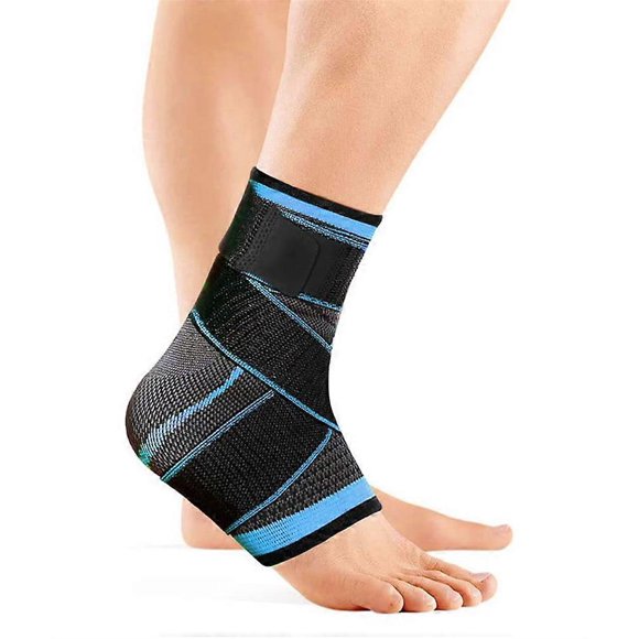 Sports Ankle Brace, 2 Pieces Sprained Ankle Brace, Adjustable Foot Ankle Brace for Ligament Sprains and Sports Injuries