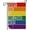 C, variant on Rainbow Pride Flag Gay Pride Flag Progress LGBT Rainbow Flag 12.5x18in, Home Outdoor Lesbian Bisexual All Inlcusive Progressive Pride Rainbow Flag Decoration -C