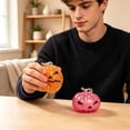 thumbnail image 4 of Pumpkin Head Shape Slow Rising Squishy Stress Relief Ball with Glitter Inside for Adults Halloween Office Calming Decompression Fidget Soft Material Gift (Orange), 4 of 6