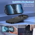 thumbnail image 3 of Funda Casehas para iPhone 17 Pro de 6.3 pulgadas con soporte magnético, color negro, 3 of 8