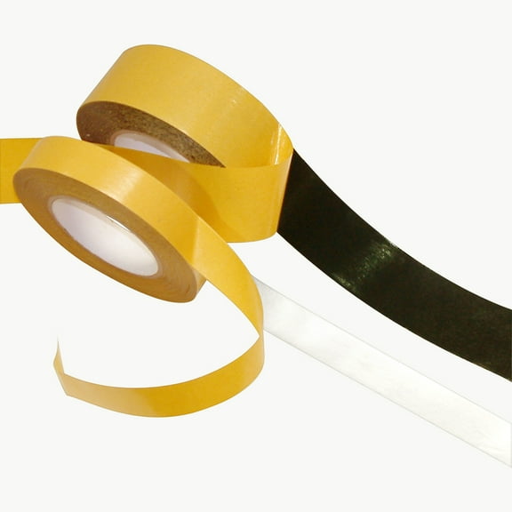 JVCC DC-4420LB Double-Sided PVC Tape: 5/8 in x 36 yds. (Clear)