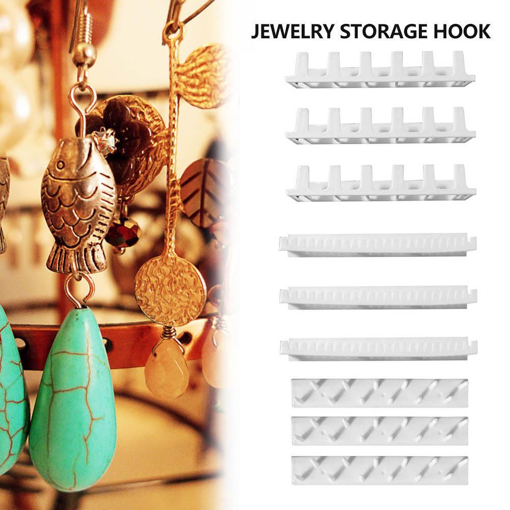 9pcs/set Jewelry Hooks Organizer HolderEarring Necklace Sticky Hanger Hooks Display Packaging Set Jewellery Rack Wall Stander S6J1 - image 5 of 9