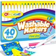thumbnail image 1 of Rotuladores lavables Officygnet, 40 colores surtidos, para niños mayores de 3 años, 1 of 7