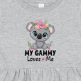 thumbnail image 4 of Inktastic My Gammy Loves Me Girl Grandchild Koala Girls Baby Dress, 4 of 5