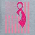 thumbnail image 2 of Wild Bobby, American, Breast Cancer Awareness, Flag, Breast Cancer Awareness, Front and Back Men Graphic Tee, Heather Grey, 4X-Large, 2 of 4