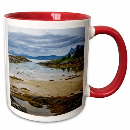 3drose, Norway. View from Tranoya - Eu21 Fno0197 - Fredrik Norrsell, 11oz Two-tone Red Mug