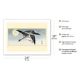 thumbnail image 2 of Birds at Full Moon - From an Original Color Woodcut Print by Ohara Koson c.1900 - Fine Art Matte Paper Print (Unframed) 18x24in, 2 of 4