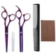 thumbnail image 4 of Juego de tijeras de corte de pelo de peluquería profesional de 6 pulgadas para peluquería, barbería, color morado, 4 of 8