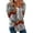 #1 Gray, variant on KZKR Women Fall Long Sleeve Top Blouse Striped Color Block Casual Loose Patchwork Pullover Sweatshirt Tops
