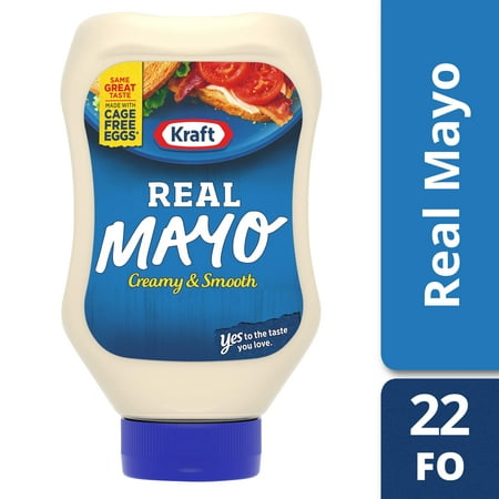 (3 Pack) Kraft Real Mayonnaise, 22 fl oz Bottle (Best Foods Vegan Mayo)