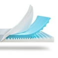 thumbnail image 1 of 4 inch Memory Foam Mattress Topper, Dual Layer Mattress Topper with Removable & Washable Cover, 1 of 8