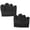 Black M, variant on harayaa Fingerless Gloves Shock Absorbing Palm Protection Weight Lifting Gloves for Body Pink XL