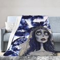 thumbnail image 2 of Corpse Bride Blanket, Soft Flannel Throw Cozy Flannel Blankets Travel Throw Blanket Super Soft Lightweight Bedding Lap Chair Sofa for Adults Kids Teens 40"X30", 2 of 9