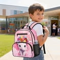 thumbnail image 4 of Jeiento Elephant 13.5 Inch Preschool Backpack for Toddler Girls 3-5, Lightweight Kids School Bag, Bookbag for Kindergarten with Storage Pockets, Pink, 4 of 7