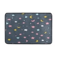 thumbnail image 5 of Colorful Stars and Moons Bathroom Accessory Sets Waterproof Shower Curtain with Anti-Slip Bath Mat Durable Combo, 5 of 7