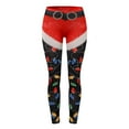 thumbnail image 3 of Fiaer Christmas Leggings for Women Slim Fit Xmas Pants Funny Graphic Fashion Stretchy Comfy Breathable Tights Trousers Black XL, 3 of 5