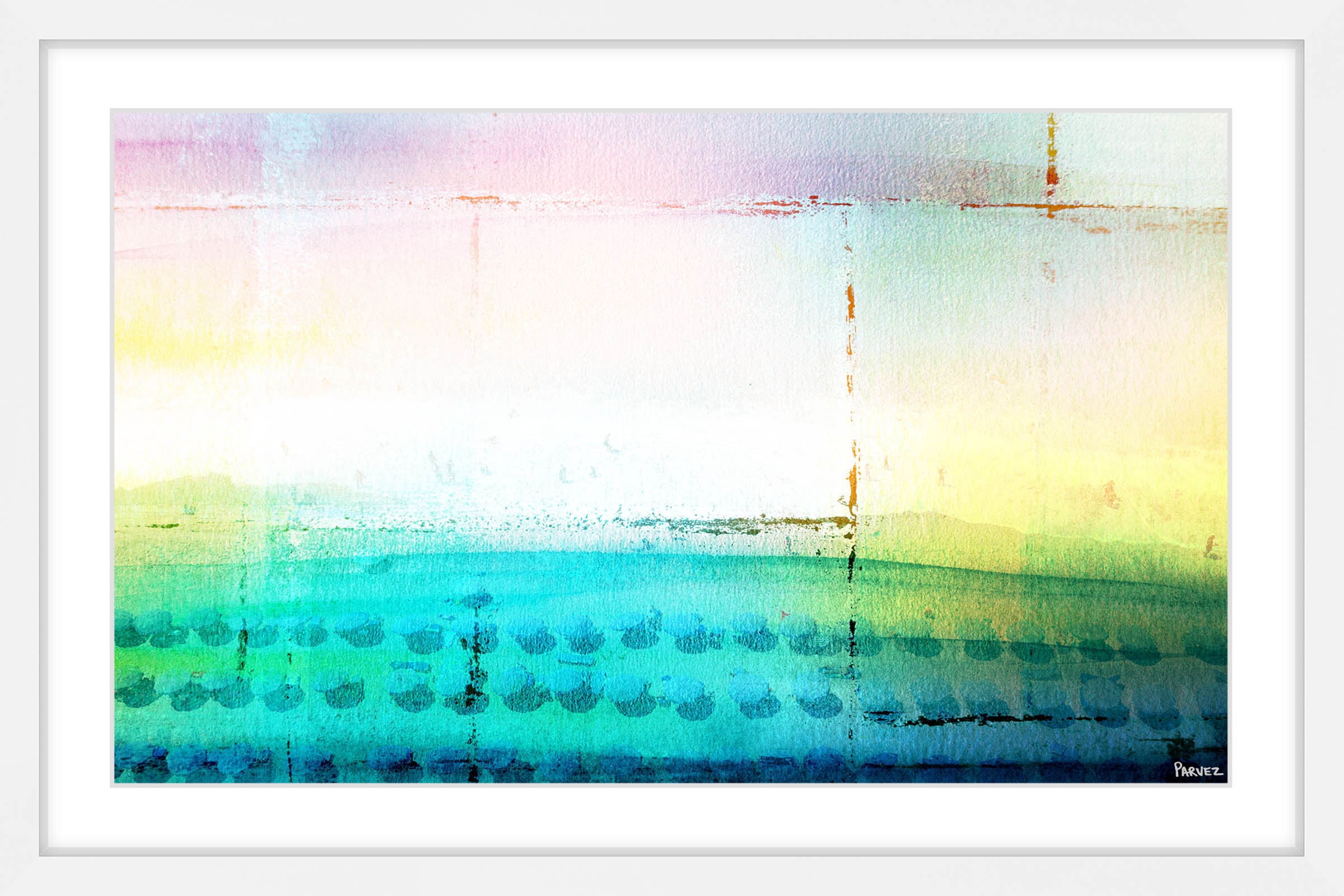 "Beach Light" Framed Painting Art Print, 30" x 1.5"