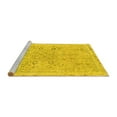 thumbnail image 2 of Ahgly Company Machine Washable Indoor Rectangle Abstract Yellow Modern Area Rugs, 8' x 12', 2 of 4