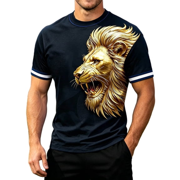 FWC26 Printed Football Fan T-Shirt, Men Summer Outdoor Crew Neck Loose Fit Sweat-Absorbing Comfortable Daily Training Sport Tops XXS-6XL