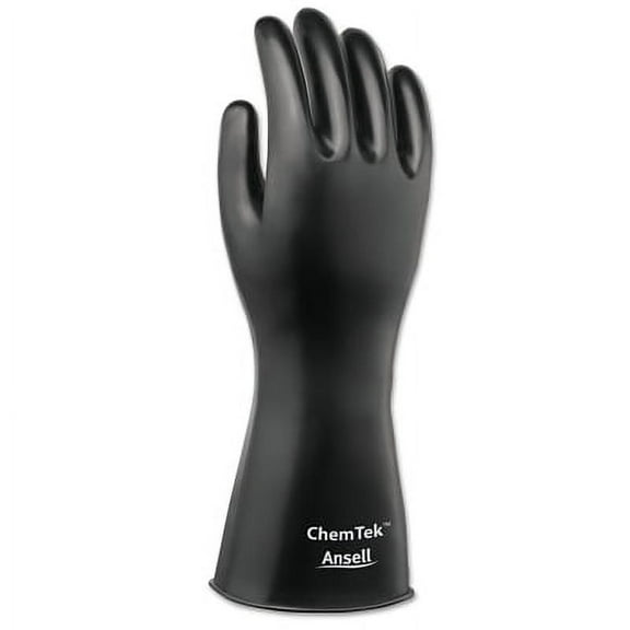 Chemtek Protective Gloves, Size 9, Black | 1 Pair of 1 Pair