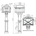 thumbnail image 3 of Gibraltar Mailboxes GHC40B01 Grand Haven Decorative Package Mailbox, Extra Large, Black, 3 of 4