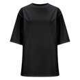 thumbnail image 5 of Womens Spring T Shirts Women's Tops 3/4 Length Sleeve Womens Tops Loose Fit Blouses My Reorder List Gifts, 5 of 6