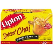 Lipton Spiced Chai Black Tea Bags, 20ct
