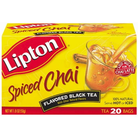 Lipton Spiced Chai Black Tea Bags, 20ct
