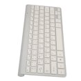 thumbnail image 3 of Clavier Sans Fil 2,4 g Ultra Mince et Compact, Clavier Bilingue à Disposition UK QWERTY, pour Ordinateur de Bureau PC Portable Tablette, Blanc, 3 of 8